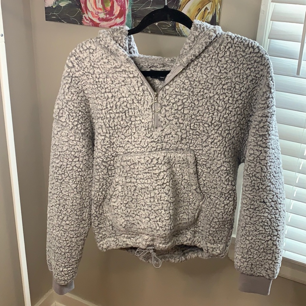 Quarter zip comfy hoody